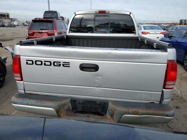 1B7HL38NX2S709134 - 2002 DODGE DAKOTA QUAD SPORT SILVER photo 6