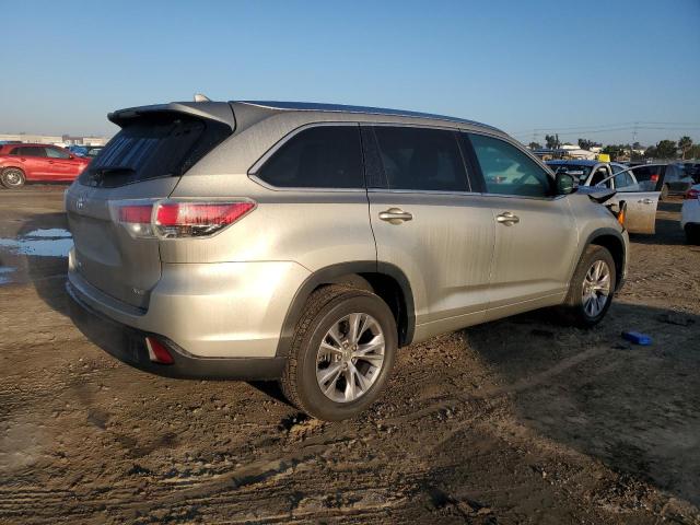 5TDKKRFH2ES006827 - 2014 TOYOTA HIGHLANDER XLE SILVER photo 3