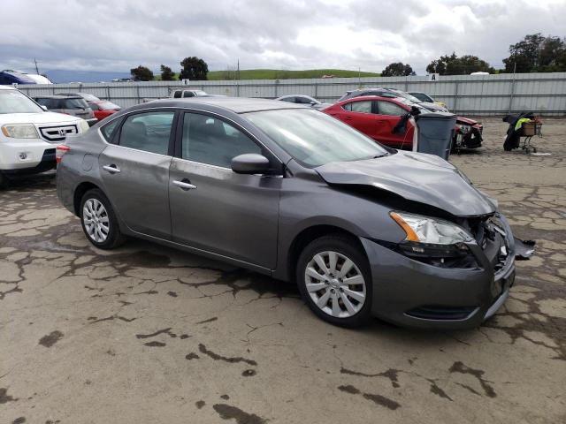 3N1AB7AP5FL651173 - 2015 NISSAN SENTRA S GRAY photo 4