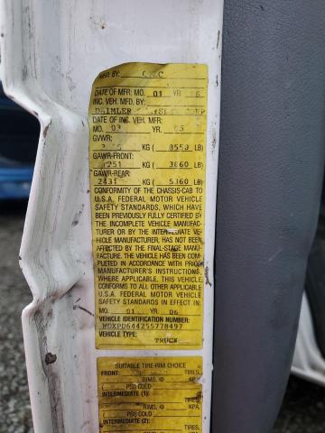 WDXPD644255778497 - 2005 DODGE SPRINTER 2500 WHITE photo 12