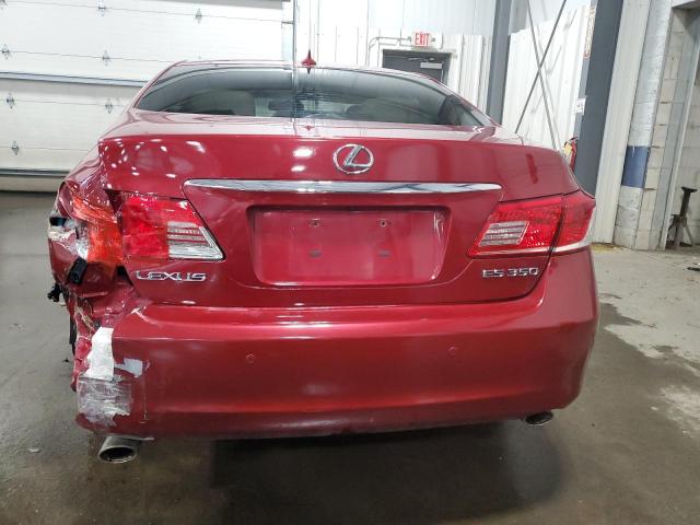 JTHBK1EG0A2405276 - 2010 LEXUS ES 350 BURGUNDY photo 6