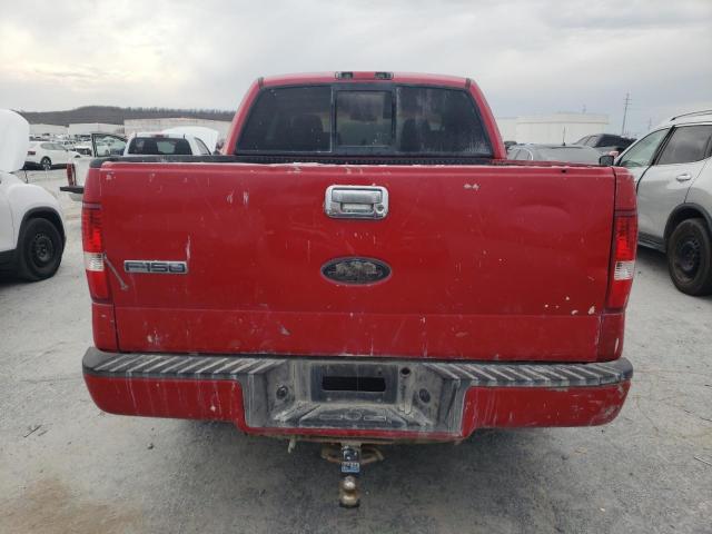 1FTRX12WX6FA69956 - 2006 FORD F150 RED photo 6