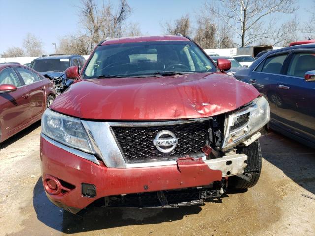 5N1AR2MN1DC681359 - 2013 NISSAN PATHFINDER S 栗色 照片 5