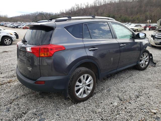 2T3DFREV9EW129611 - 2014 TOYOTA RAV4 LIMITED GRAY photo 3