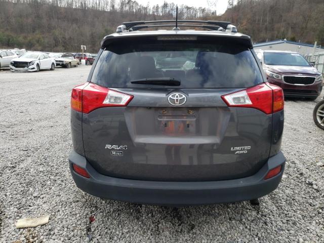 2T3DFREV9EW129611 - 2014 TOYOTA RAV4 LIMITED GRAY photo 6