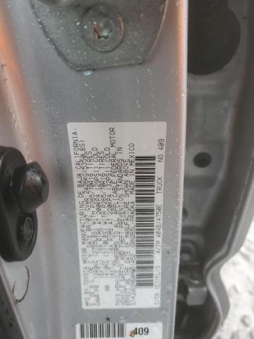 3TMJU62N68M051452 - 2008 TOYOTA TACOMA DOUBLE CAB PRERUNNER SILVER photo 12