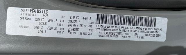 3C4NJDDB4LT203633 - 2020 JEEP COMPASS TRAILHAWK GRAY photo 10