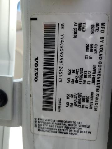 YV4CN592961245475 - 2006 VOLVO XC90 WHITE photo 14
