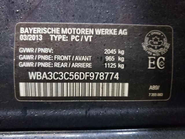 WBA3C3C56DF978774 - 2013 BMW 320 I XDRIVE BLUE photo 13