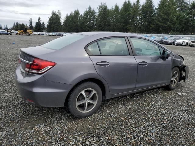 19XFB2F72FE211995 - 2015 HONDA CIVIC SE GRAY photo 3