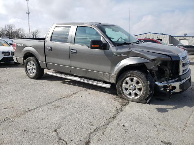 1FTFW1EF7EFC33129 - 2014 FORD F150 SUPERCREW GRAY photo 4