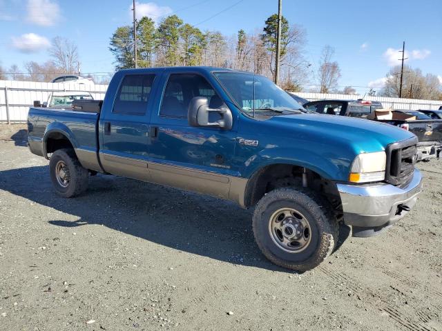 1FTNW21FX2EA21107 - 2002 FORD F250 SUPER DUTY BLUE photo 4