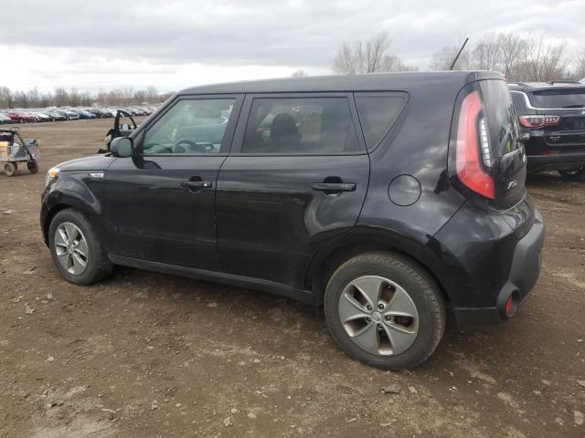 KNDJN2A20F7791213 - 2015 KIA SOUL BLACK photo 2