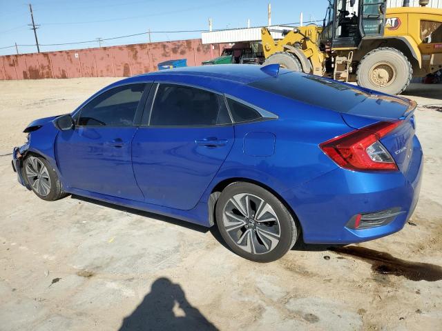 JHMFC1F38JX009156 - 2018 HONDA CIVIC EX BLUE photo 2