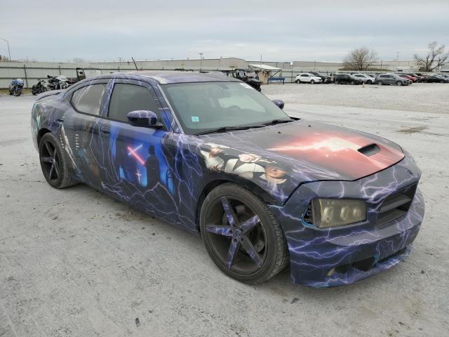 2B3KA73W88H163955 - 2008 DODGE CHARGER SRT-8 BLUE photo 4