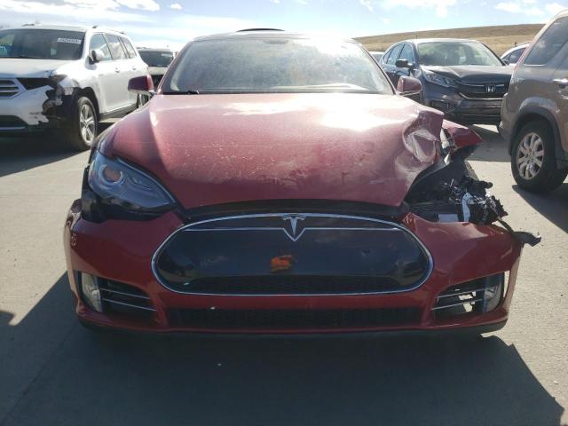 5YJSA1DN4DFP21656 - 2013 TESLA MODEL S RED photo 5