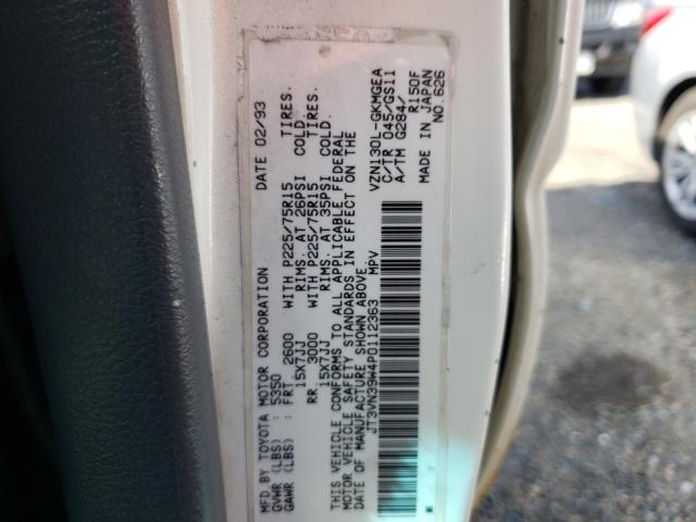 JT3VN39W4P0112363 - 1993 TOYOTA 4RUNNER VN39 SR5 白色 照片 12
