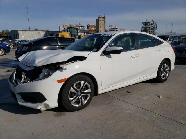 2HGFC2F52JH582147 - 2018 HONDA CIVIC LX WHITE photo 1