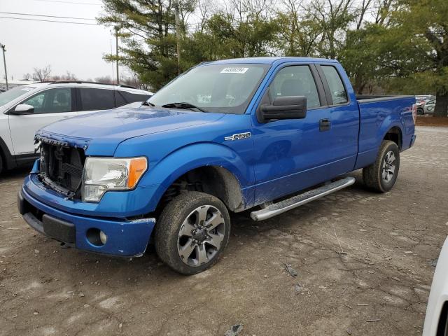 1FTFX1EF5BFD25400 - 2011 FORD F150 SUPER CAB BLUE photo 1