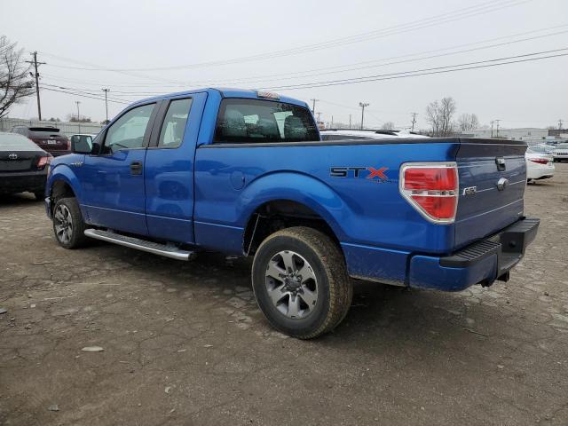 1FTFX1EF5BFD25400 - 2011 FORD F150 SUPER CAB BLUE photo 2