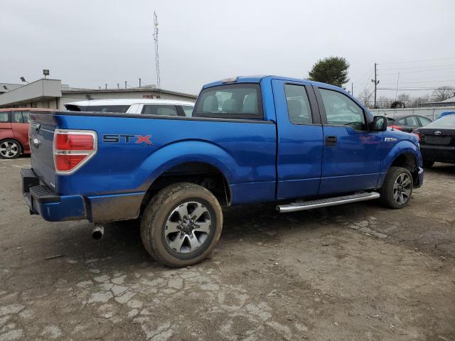 1FTFX1EF5BFD25400 - 2011 FORD F150 SUPER CAB BLUE photo 3
