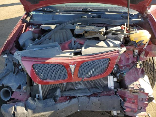 1G2AL15F477253312 - 2007 PONTIAC G5 RED photo 11