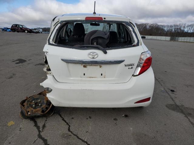 VNKKTUD3XEA002763 - 2014 TOYOTA YARIS WHITE photo 6