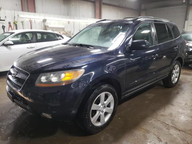 5NMSH13E27H125607 - 2007 HYUNDAI SANTA FE SE BLUE photo 1