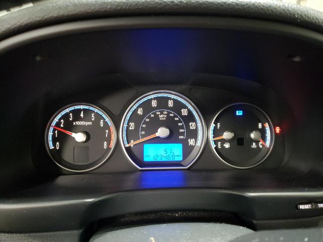 5NMSH13E27H125607 - 2007 HYUNDAI SANTA FE SE BLUE photo 9