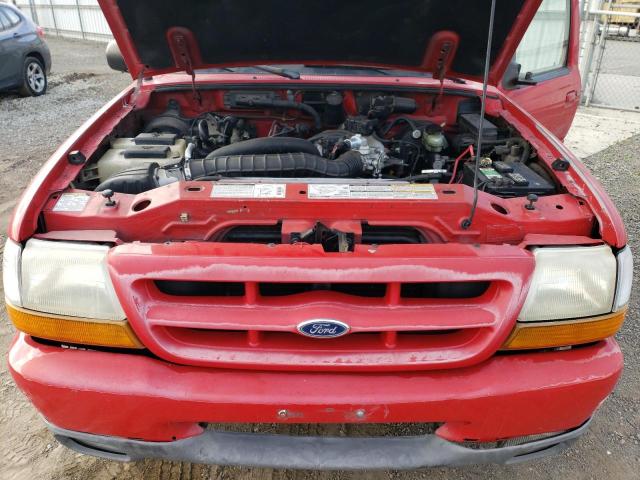 1FTYR14V3XPA63910 - 1999 FORD RANGER SUPER CAB RED photo 11