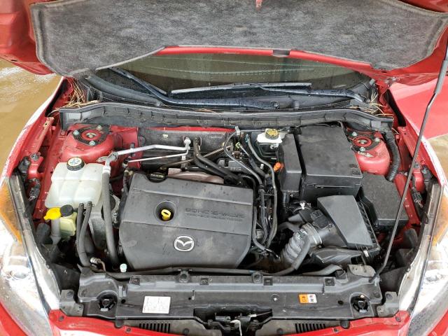 JM1BL1U60B1358622 - 2011 MAZDA 3 S RED photo 11