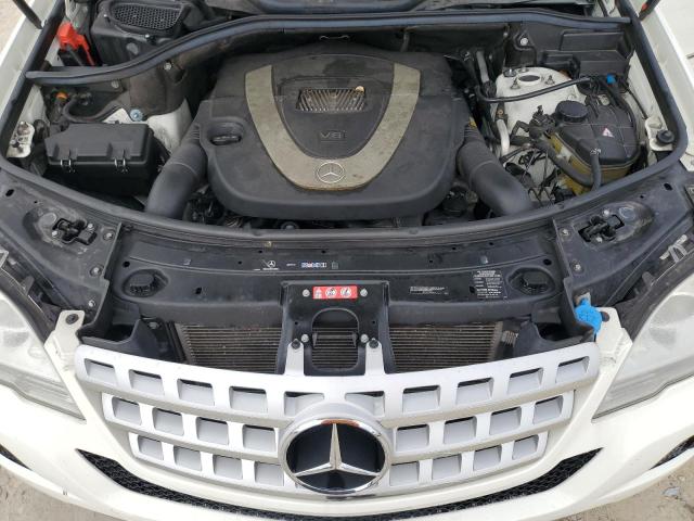 4JGBB8GBXBA734226 - 2011 MERCEDES-BENZ ML 350 4MATIC WHITE photo 12