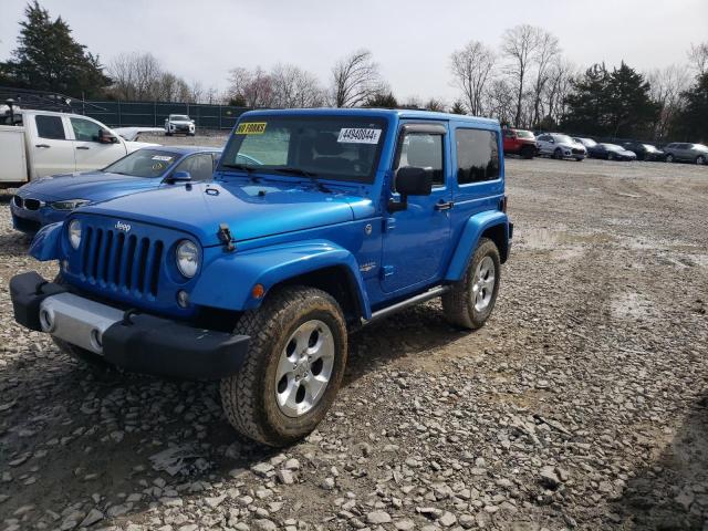 1C4AJWBG6FL772945 - 2015 JEEP WRANGLER SAHARA BLUE photo 1