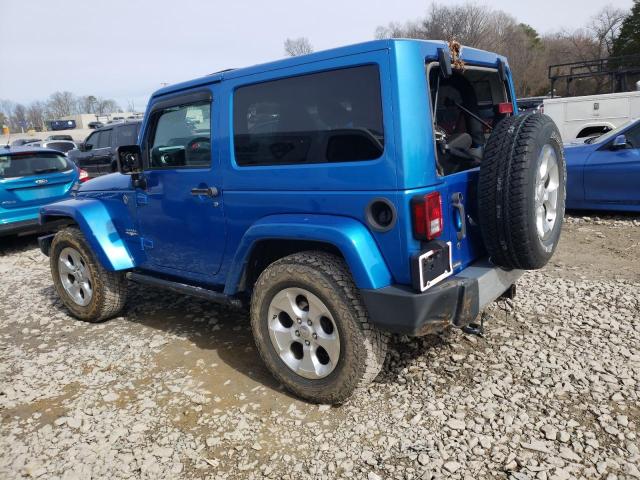 1C4AJWBG6FL772945 - 2015 JEEP WRANGLER SAHARA BLUE photo 2