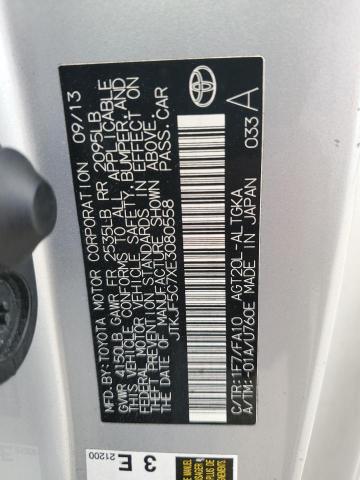 JTKJF5C7XE3080558 - 2014 TOYOTA SCION TC ვერცხლისფერი ფოტო 13