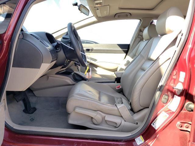 2HGFA16989H343507 - 2009 HONDA CIVIC EXL ბურგუნდია ფოტო 7
