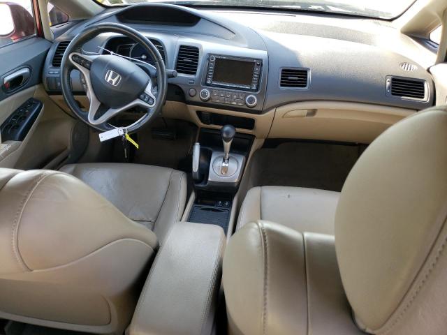 2HGFA16989H343507 - 2009 HONDA CIVIC EXL ბურგუნდია ფოტო 8