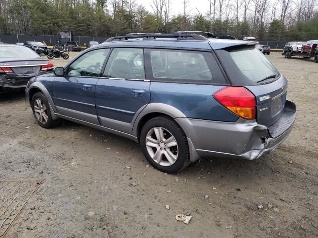 4S4BP62C657348331 - 2005 SUBARU LEGACY OUTBACK 2.5I LIMITED BLUE photo 2