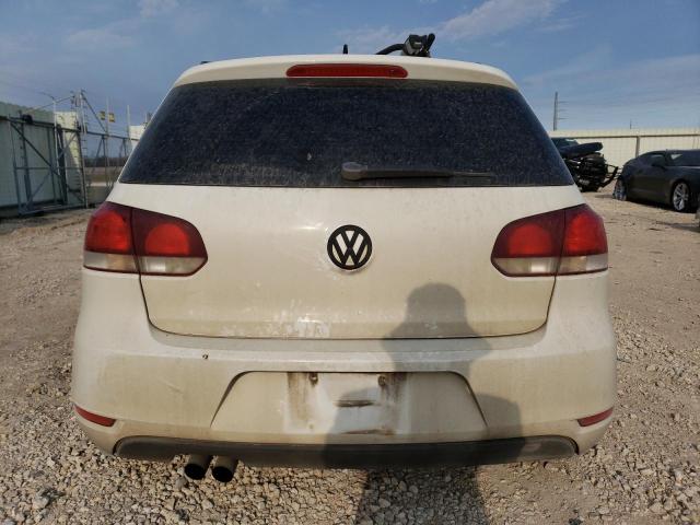 WVWNM7AJ1DW133363 - 2013 VOLKSWAGEN GOLF WHITE photo 6