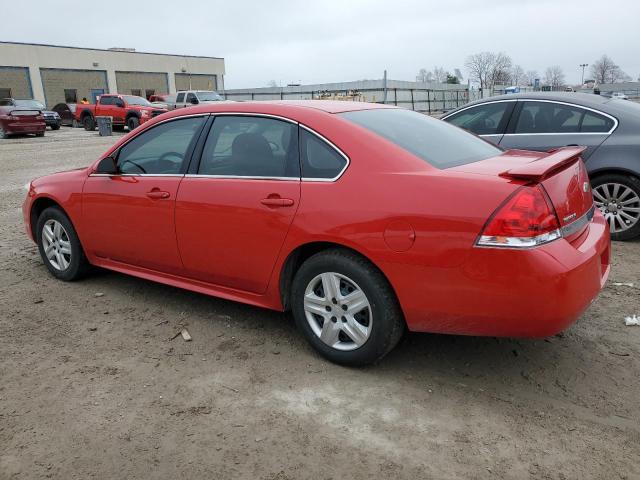 2G1WA5EK1A1157422 - 2010 CHEVROLET IMPALA LS RED photo 2