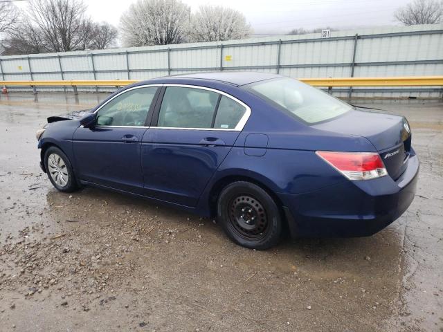 1HGCP26349A066405 - 2009 HONDA ACCORD LX BLUE photo 2