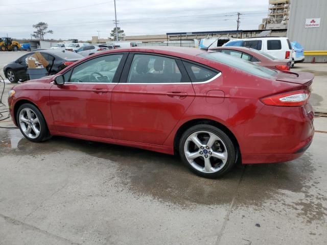 3FA6P0HD0ER198489 - 2014 FORD FUSION SE RED photo 2