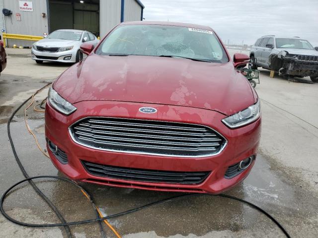 3FA6P0HD0ER198489 - 2014 FORD FUSION SE RED photo 5