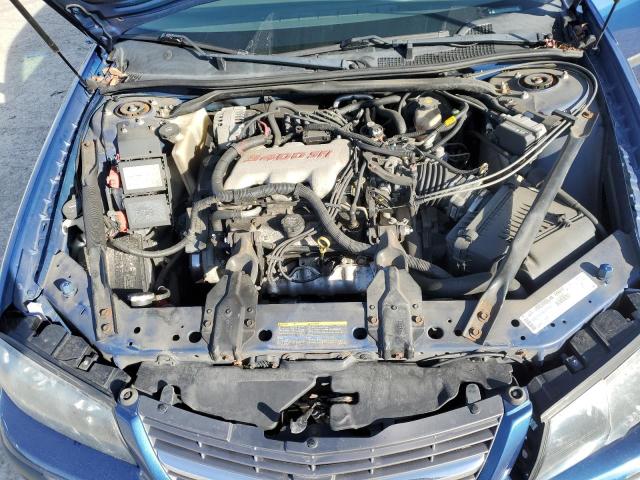 2G1WF52E039443301 - 2003 CHEVROLET IMPALA BLUE photo 11