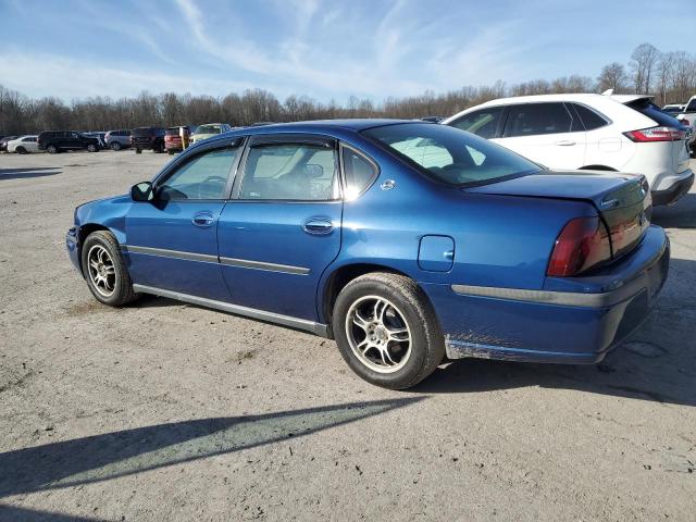 2G1WF52E039443301 - 2003 CHEVROLET IMPALA BLUE photo 2