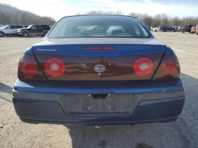 2G1WF52E039443301 - 2003 CHEVROLET IMPALA BLUE photo 6