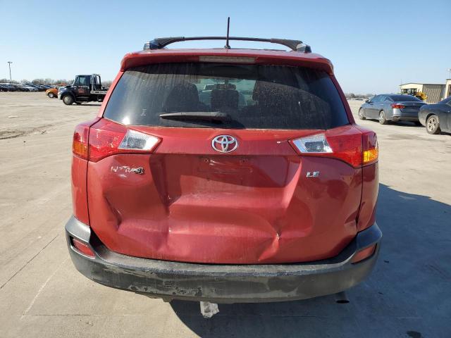 JTMZFREV6FJ042576 - 2015 TOYOTA RAV4 LE RED photo 6