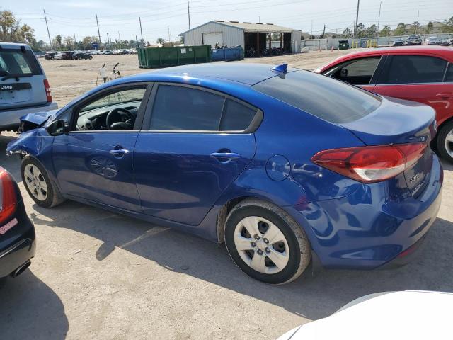 3KPFL4A76HE140190 - 2017 KIA FORTE LX BLUE photo 2