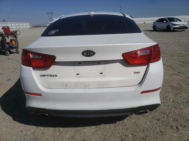 KNAGM4A75F5662641 - 2015 KIA OPTIMA LX WHITE photo 6