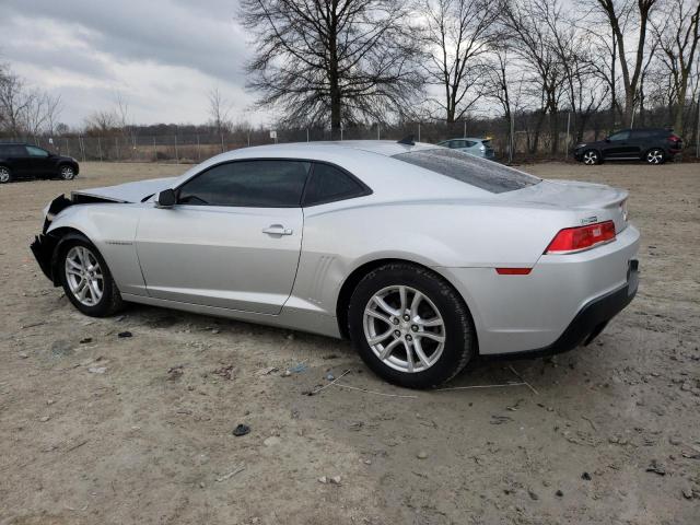 2G1FB1E36F9274727 - 2015 CHEVROLET CAMARO LS SILVER photo 2